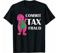 IVELLDAY New Limited Commit Tax Fraud Tshirt Black XL