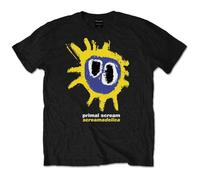 IVELLDAY Primal Scream T-Shirt Screamadelica Band Black M