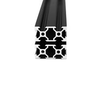 Iverntech 2pcs 700mm 2040 V Type European Standard Anodized Black Aluminum Profile Extrusion Linear Rail for 3D Printer and CNC DIY Laser Engraving Machine