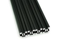 Iverntech 4pcs 700mm 2020 V Type Black European Standard Anodized Linear Rail Aluminum Profile Extrusion for DIY 3D Printer and CNC Machine