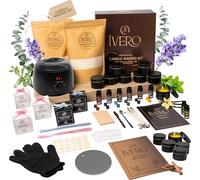 IVERO Candle Making Kits for Adults - Complete Soy Wax Candle Making Kit, Make Your Own Candle, Scented Candle & Wax Melt Making Kit