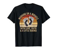 IVF Embryo Transfer Miracle Faith Science Design for Parents T-Shirt