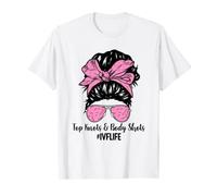 IVF Life IVF Mom IVF Transfer Day Embryo Transfer Messy Bun T-Shirt