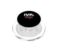 IVF Ninja In Vitro Fertilization IVF Squad Fertility Nurse PopSockets PopGrip for MagSafe