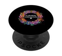 IVF Transfer Day It’s A Beautiful Day To Believe In Miracles PopSockets Adhesive PopGrip