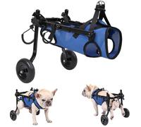 IVhomeshop Dog Wheelchair, Adjustable Pets Cart Wheelchair for Back Legs,Dog Leg Brace and Hip Support, Assist Small Pets with Paralyzed Hind Limbs to Recover Their Mobility, Size M