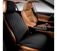 IVICY HYB Linen Car Seat Cover - Front Premium Automotive Seat Covers with Non-Slip Protector - All Seasons Soft & Breathable - Universal Fits Most Vehicles, Trucks, SUVs, Vans - 1 Unit