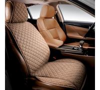 IVICY HYB LN Brown Car Seat Cover for All Seasons Soft & Breathable Front Premium Covers with Non-Slip Protector Universal Fits Most Automotive - 1 Unit