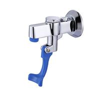 iVIGA Glass Filler Faucet Wall Mount, Glass Filling Water Station with 3/8-Inch Npt Female Inlet & Flange, Brass Body Adjustable Water Valve Polished Chrome Plated for Hotel Restaurant Bar Dining