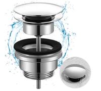 iVIGA Universal Sink Plug Drain Stopper Fitting with Overflow, Sink Plug Replacement, G1/4 Pop up Basin Plugs Standard Size for Bathtub, Kitchen, Basin