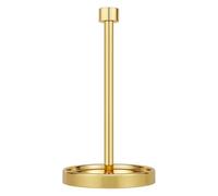 Ivilon Countertop Paper Towel Holder - Modern End Cap Minimalist Design - Color Gold Polished