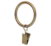 Ivilon Drapery Curtain Clip Rings - Clips Ring for Curtain Panels 1.7' Set of 14 - Warm Gold