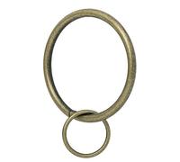Ivilon Drapery Eyelet Curtain Rings - 2" Ring Loop for Hook Pins, Set of 14 - Antique Brass