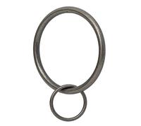 Ivilon Drapery Eyelet Curtain Rings - 2" Ring Loop for Hook Pins, Set of 14 - Pewter