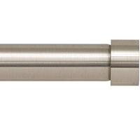 Ivilon Drapery Window Curtain Rod - End Cap Style Design 1 Inch Pole. 48 to 86 Inch Color Brushed Nickel