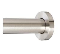 Ivilon Shower Tension Curtain Rod - Adjustable Spring Tension Rod for Shower Curtains, Bathroom, or Windows, Easy to Install, No Drilling Required, Rustproof, Adjustable 36 to 54 Inch Brushed Nickel