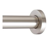Ivilon Shower Tension Curtain Rod - Adjustable Spring Tension Rod for Shower Curtains, Bathroom, or Windows, Easy to Install, No Drilling Required, Rustproof, Adjustable 36 to 54 Inch. Satin Nickel