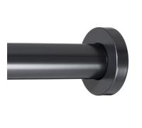 Ivilon Shower Tension Curtain Rod - Adjustable Tension Rod for Shower Curtains, Bathroom, or Windows, Easy to Install, No Drilling Required, Rustproof, Spring Loaded, Adjustable 24 to 36 Inch Black