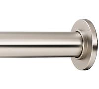 Ivilon Tension Curtain Rod - Spring Tension Rod for Windows or Shower, 54 to 90 Inch. Satin Nickel