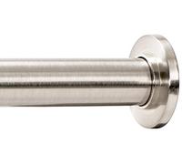 Ivilon Tension Curtain Rod - Spring Tension Rod for Windows or Shower, 36 to 54 Inch. Brushed Nickel