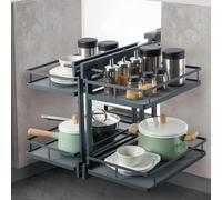 IVIRO Magic Corner Pull Out Unit (to Suit 800mm Cabinet/400mm Door)