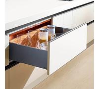 IVIRO TwinPro Soft Close Drawer Kit Runners, Back, Base 450mm x 172mm 300-1000mm (to Suit 600mm Cabinet)