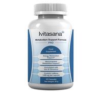 Ivitasana+ Food Supplement - Zinc & Chromium Capsules - with Green Tea Extract, Turmeric & Caffeine - 60 Capsules