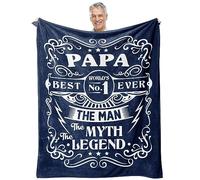 Ivivis Grandpa Gifts Blanket 60"X50", Birthday Gifts for Grandpa, Papa Gifts, Grandpa Birthday Gifts, Gifts for Papa, Best Grandpa Gifts Ideas, Christmas Unique Gifts for Grandfather from Grandkids