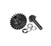 IVLAZLRG 1/10 RC Rock Crawler Aluminum Axle Black Gray Clear Compatible with Optional Overdrive Underdrive Gear SOA Compatible With Various Models(24T 8T Gear)
