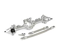 IVLAZLRG 1/10 RC Rock Crawler Aluminum Axle Black Gray Clear Compatible with Optional Overdrive Underdrive Gear SOA Compatible With Various Models(Front Axle Clear)