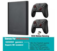 IVLAZLRG 750GB Portable External Hard Drive With 50000 Retro Games Compatible With PS3 PSP Switch Plug And Play Video Game System(2P with motion A)