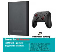 IVLAZLRG 750GB Portable External Hard Drive With 50000 Retro Games Compatible With PS3 PSP Switch Plug And Play Video Game System(1P with motion A)