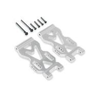 IVLAZLRG Aluminum Rear Lower Sway Arms Upgrade Metal Parts Accessories Compatible With RC Car 16101 16102 Pro 16103(Silver)
