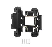 IVLAZLRG Black Coated Brass Skid Plate Steering Knuckle Set Compatible With 1 18 Scale RC Crawler Models Front Rear Outer Portal Diff Covers Fits Ascent 18 And Similar Vehicles(E)