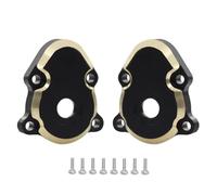 IVLAZLRG Black Coated Brass Skid Plate Steering Knuckle Set Compatible With 1 18 Scale RC Crawler Models Front Rear Outer Portal Diff Covers Fits Ascent 18 And Similar Vehicles(B)