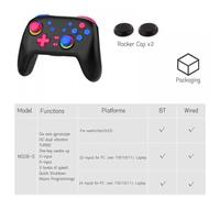 IVLAZLRG VILCORN S08-S Gamepad Compatible With Switch Lite And Oled Joypad Featuring HD Vibration Controller(Black)