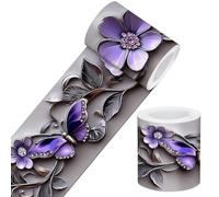 IVN Wallpaper Border Peel and Stick Wall Butterfly Decorative Wall Trim Self Adhesive Border for Walls Mirror Frame Accent Strip for Bedroom Kitchen LivingRoom 4x196 Inch