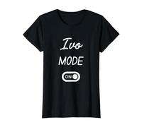 Ivo Mode On Name Value Graphic T-Shirt, Women, Black, L