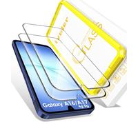 ivoler 2 Pack Screen Protector for Samsung Galaxy A16 4G/5G,Armored Protective Glass with Easy Installation Tool, 30-second installation,9H Hardness, HD Clear, Anti-Scratch, Anti-Bubble, Anti-Shock