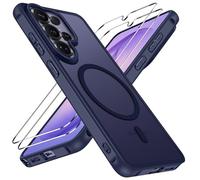 ivoler 3-in-1 Magnetic Case for Samsung Galaxy S26 Ultra with 2 Pack Screen Protector, Military-Grade Protection, Shockproof Cover-Dark Blue