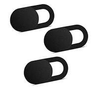 ivoler [3 Pack Webcam Cover Slider for Privacy, 0.027in Ultra Thin Design Web Camera Cover Slide for Laptop, Desktop, PC, Tablet, Smartphone and More - (Black)