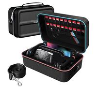 ivoler Carrying Storage All in One Case for Nintendo Switch 2, Portable Traveler Deluxe Carrying-All Protective Hard Messenger Bag Soft Lining Pouch 20 Games for Console & Accessories