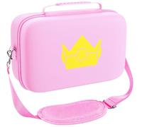 ivoler Carrying Storage All in One Case for Nintendo Switch 2, Portable Traveler Deluxe Carrying-All Protective Hard Messenger Bag Soft Lining Pouch 20 Games for Console & Accessories, Pink
