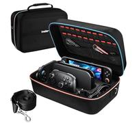 ivoler Carrying Storage All in One Case for Nintendo Switch 2, Portable Traveler Deluxe Carrying-All Protective Hard Messenger Bag Soft Lining Pouch 20 Games for Console & Accessories