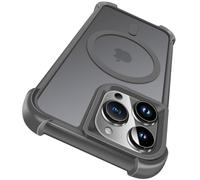 ivoler For iPhone 14 Pro Max 6.7 Inch Magnetic Case for MagSafe [Military Standard & 4-Corner Shock Protection] Shockproof Scratch-Resistant Mobile Phone Case, Translucent Matte Back Protective Case