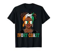 Ivorian Flag Woman Design West African Pride T-Shirt
