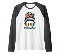 Ivorian Girl Ivory Coast Born National Pride Country Cheer Raglan Baseball Tee