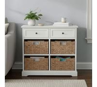 Ivory 2 Drawer 4 Baskets Cabinet | Vermont