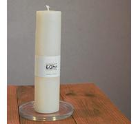 Ivory Beeswax Pillar Candle - 60hr Burning time - Handmade in Wales