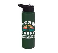 Ivory-Billed Woodpecker Birdwatching Birdwatcher Stainless Steel Insulated Water Bottle